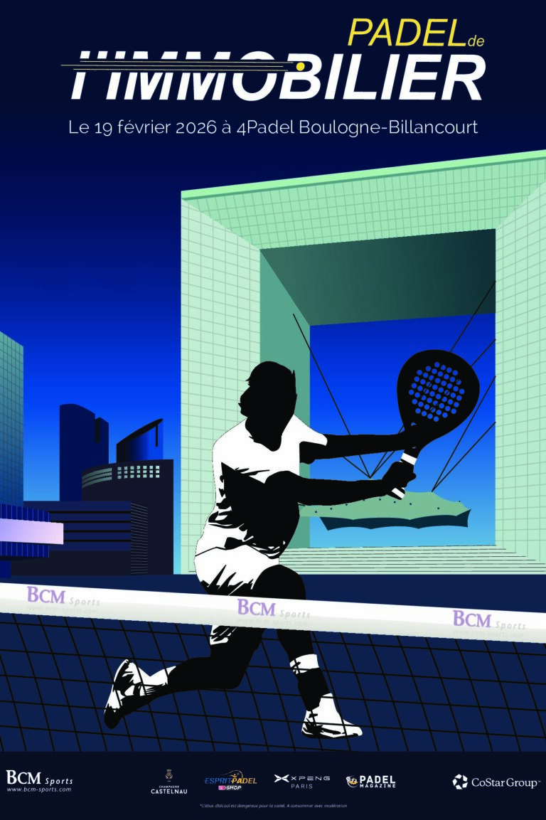 Affiche – Padel de l’immobilier