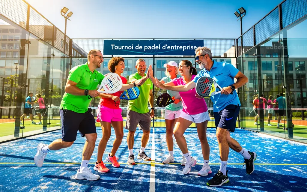 Tournoi de padel en entreprise