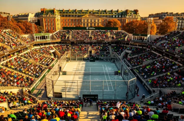 Court Philippe-Chatrier transformé en piste de padel