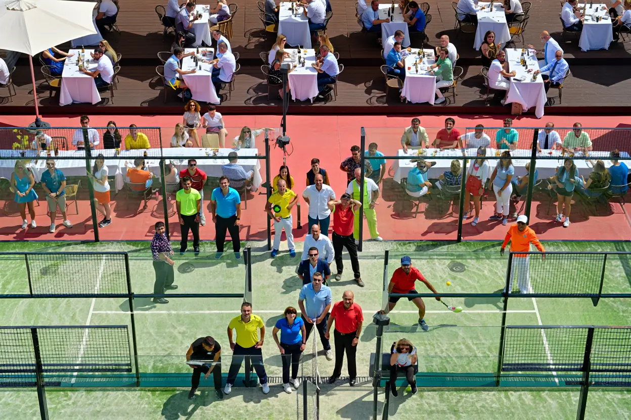 Événement corporate de padel