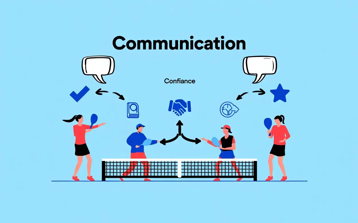 Communication entre joueurs de padel
