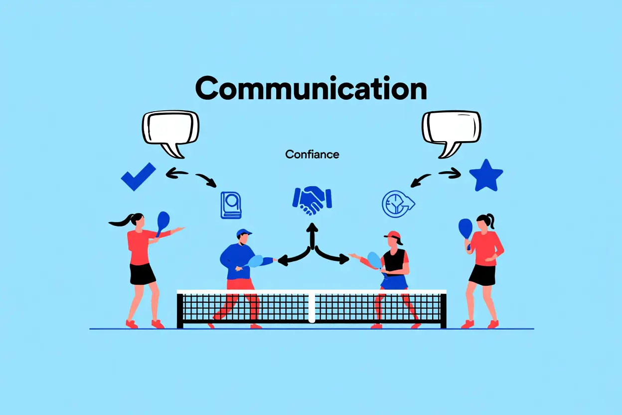 Communication entre joueurs de padel