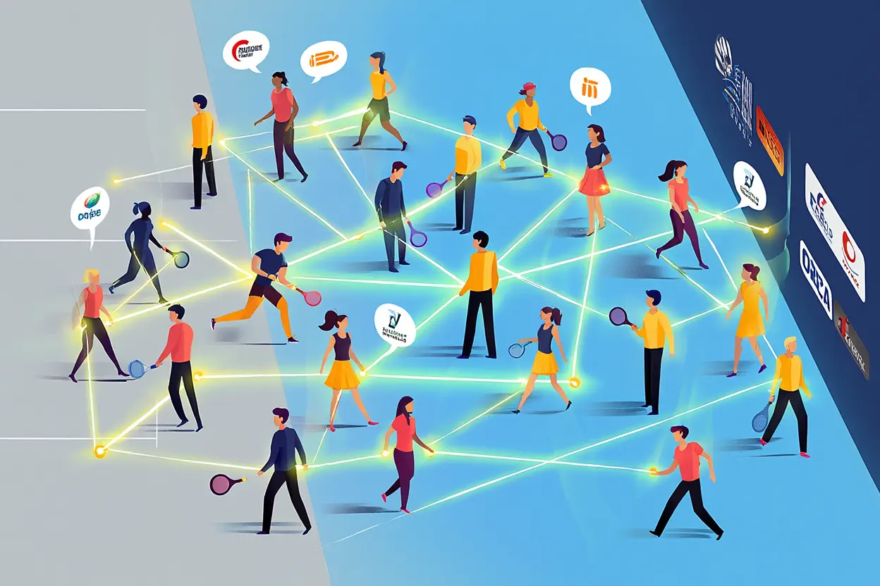 Networking au tournoi de padel