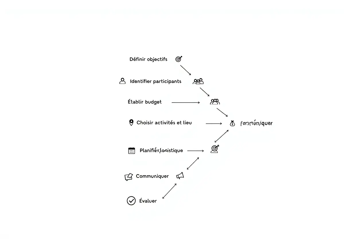 Les 7 étapes d'organisation d'un team building