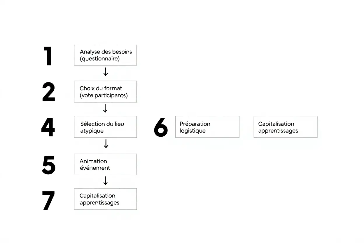 Processus organisation team building