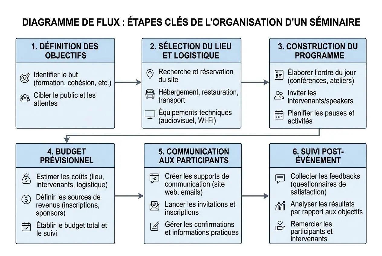 Processus d'organisation du séminaire