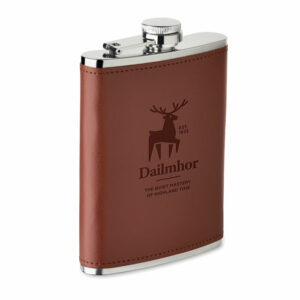 Flasque personnalisable en simili cuir cadeau golf
