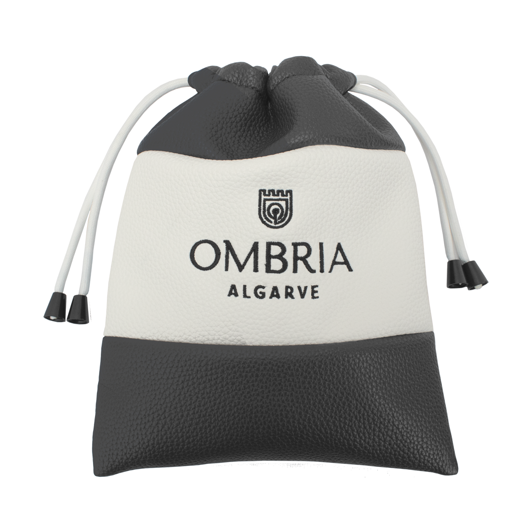 Pochette Lynx personnalisable - gris Pochette Lynx personnalisable en simili cuir gris avec logo brodé