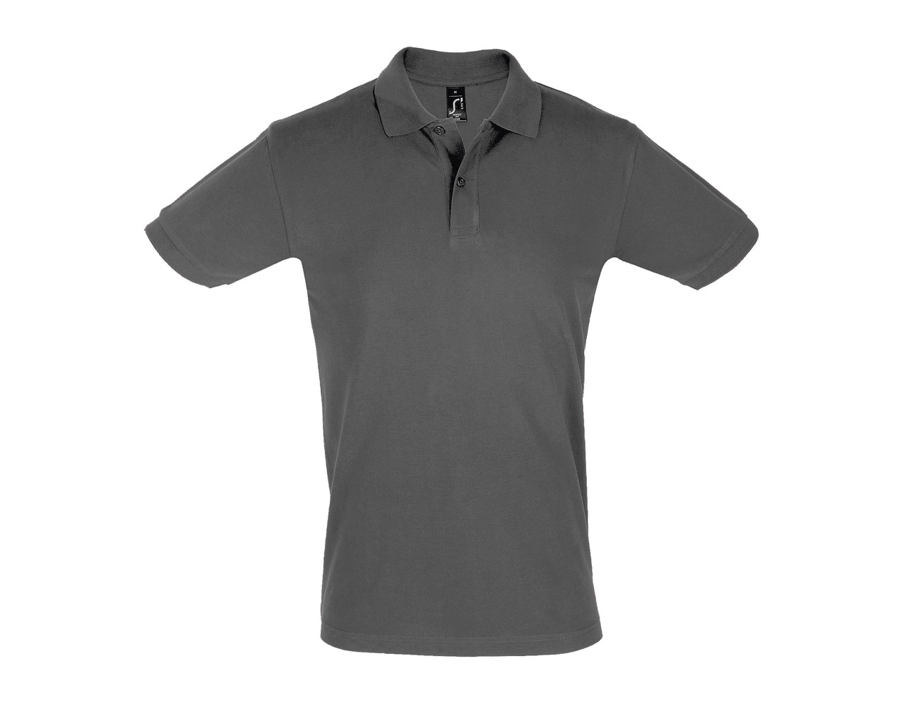 POLO PERFECT MEN-Gris foncé Polo Perfect personnalisable gris foncé en coton piqué – polo homme à broder ou floquer