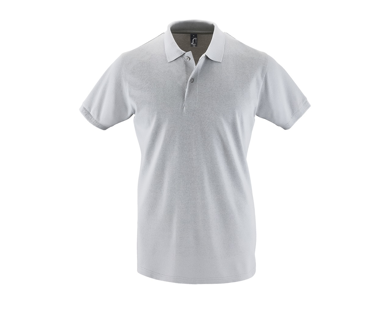 POLO PERFECT MEN-Gris pur Polo Perfect personnalisable gris pur en coton piqué – polo homme à broder ou floquer