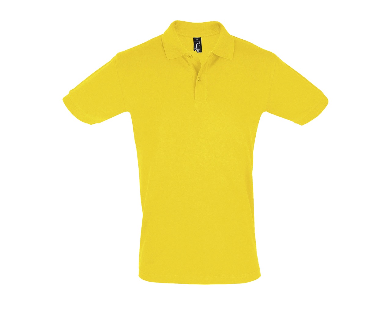 POLO PERFECT MEN-Jaune Polo Perfect personnalisable jaune en coton piqué – polo homme à broder ou floquer