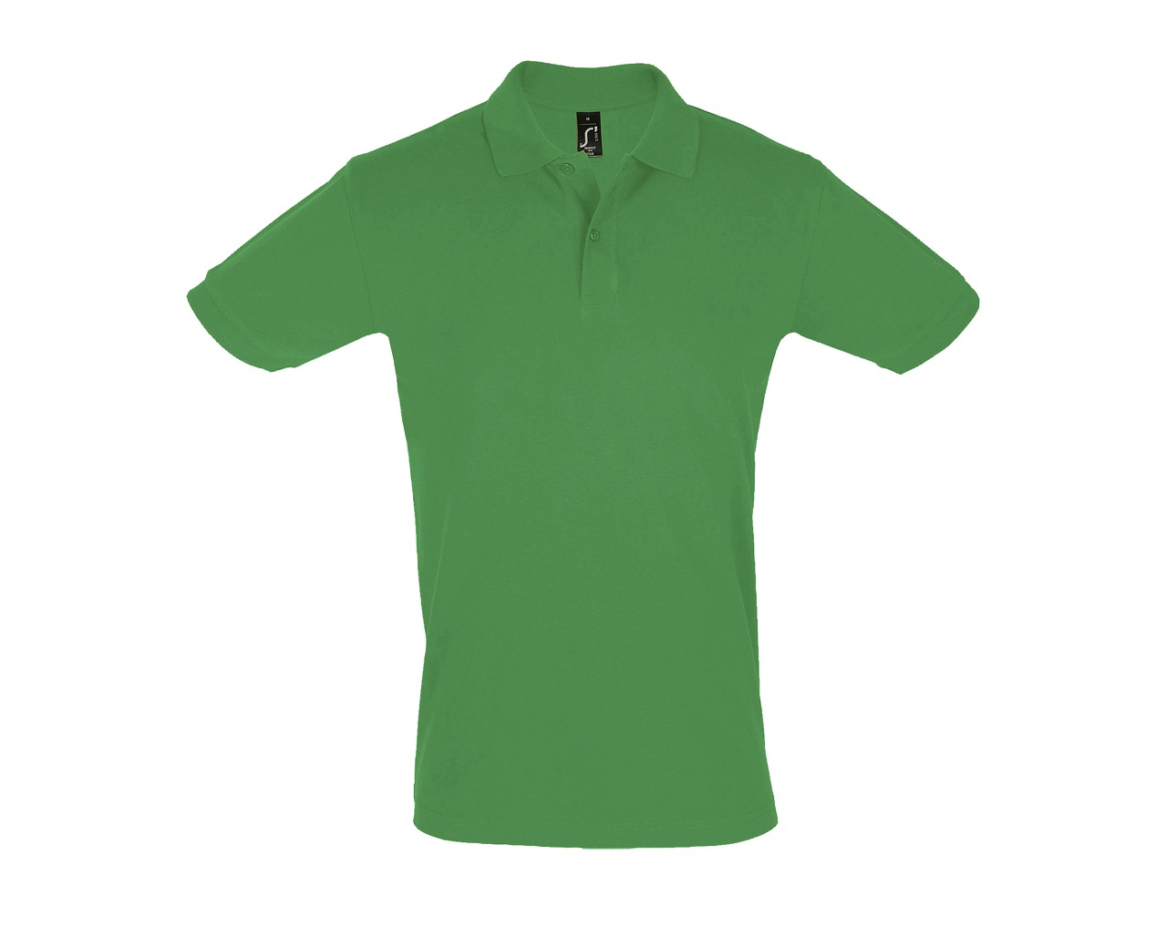 POLO PERFECT MEN-Vert prairie Polo Perfect personnalisable vert prairie en coton piqué – polo homme à broder ou floquer
