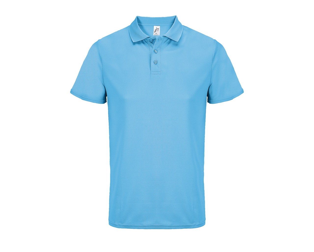 POLO PITCHER-Aqua Polo Pitcher personnalisable aqua – polo homme respirant à broder ou floquer