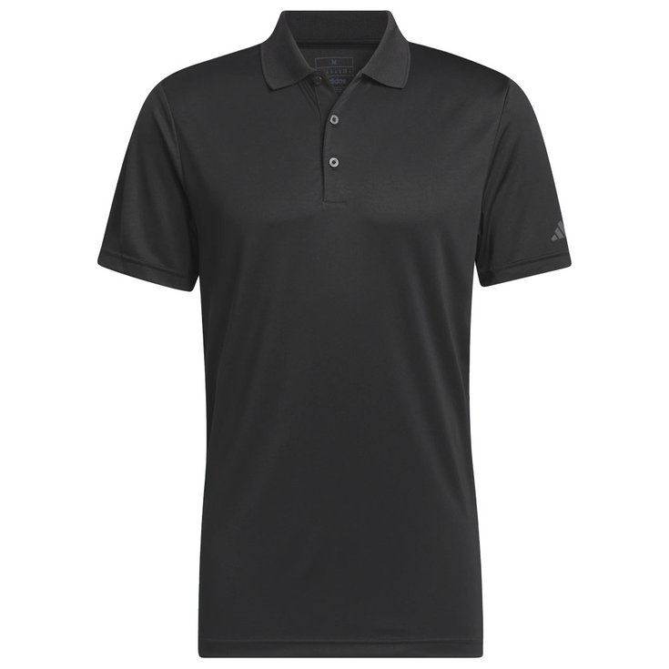 Polo Adidas Performance noir personnalisable – polo de golf homme à broder ou floquer