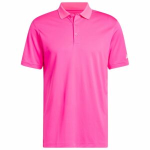 Polo Adidas Performance rose personnalisable – polo de golf homme à broder ou floquer