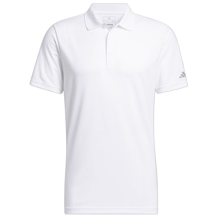 Polo Adidas Performance - White Polo Adidas Performance blanc personnalisable – polo de golf homme à broder ou floquer